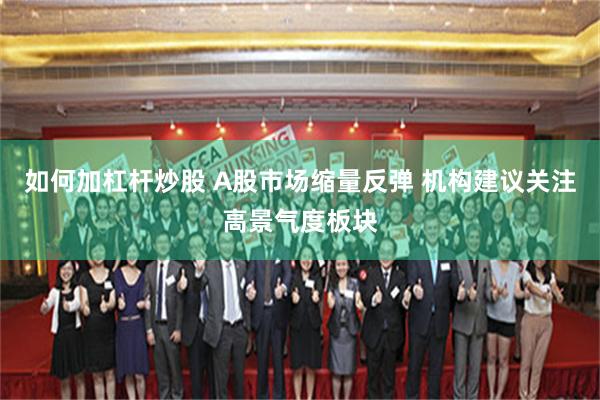 如何加杠杆炒股 A股市场缩量反弹 机构建议关注高景气度板块