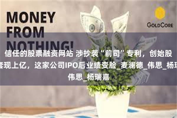 信任的股票融资网站 涉抄袭“前司”专利，创始股东套现上亿，这家公司IPO后业绩变脸_麦澜德_伟思_杨瑞嘉
